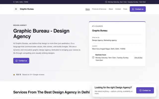 Graphic Bureau website