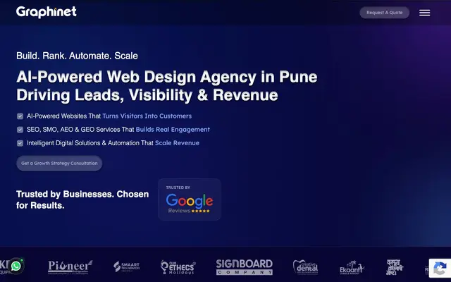 Graphinet Solutions website
