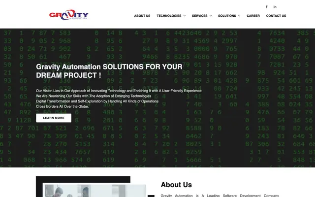 GRAVITY AUTOMATION website