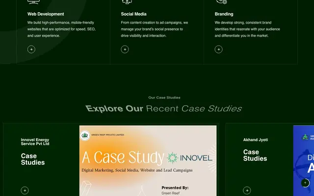 Green Reef Pvt Ltd website