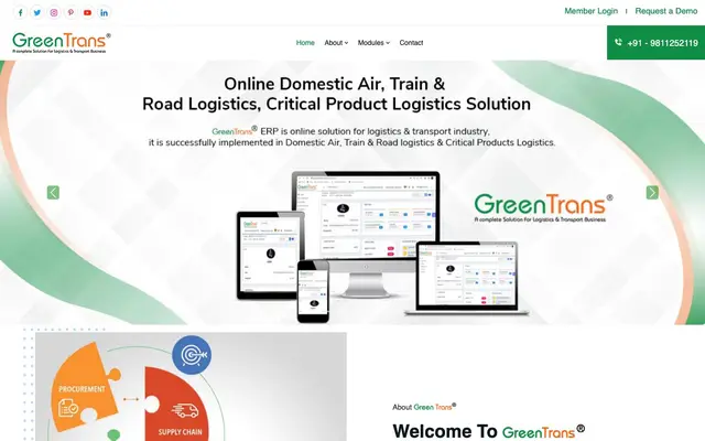 GreenTrans website