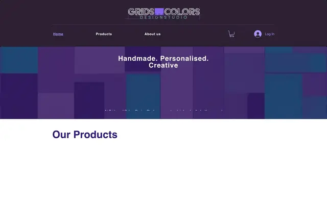 grids and colors design studio by JANHVI GOKALGANDHI website