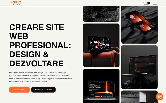 Grid Studio - Web Designer & Webflow Developer website