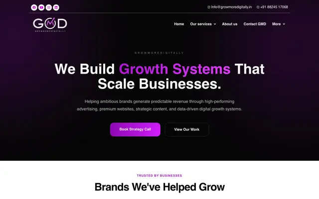 Growmoredigitally website