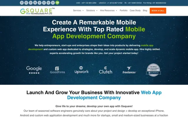 Gsquare Web Technologies Pvt Ltd website