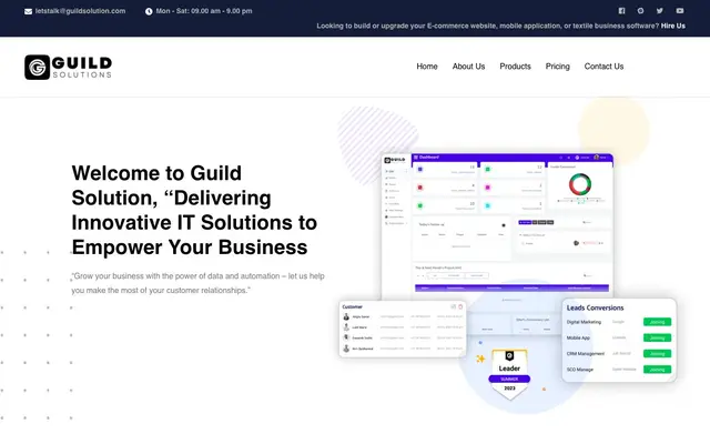 Guild Solution - E-commerce Website & App… website