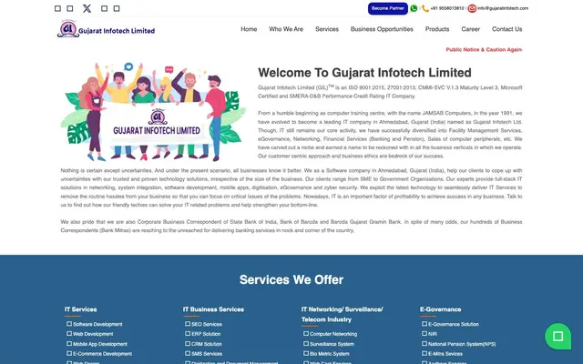 Gujarat Infotech Limited website