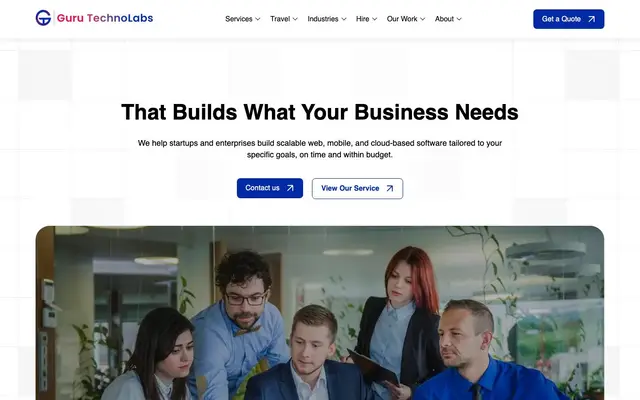 Guru TechnoLabs website