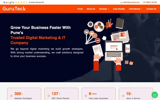 Guruteck Solutions LLP website