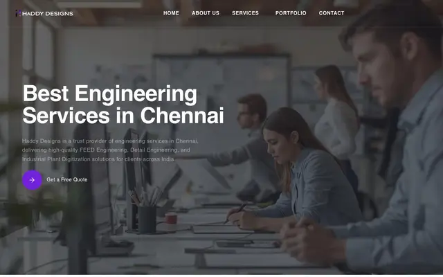Haddy Designs and Consultancy Services Pvt Ltd website