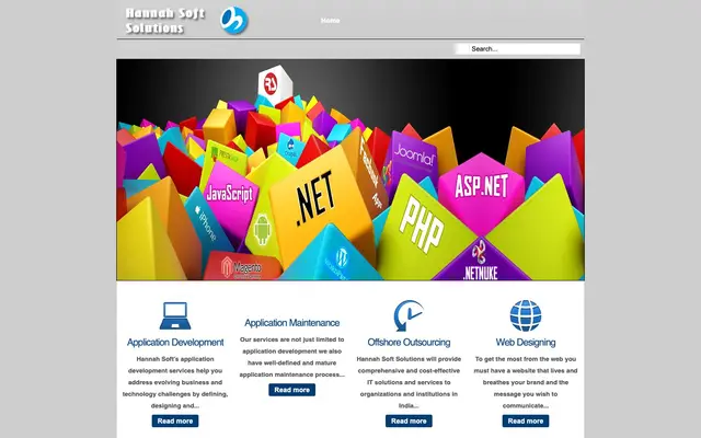 Hannah Soft Solutions website
