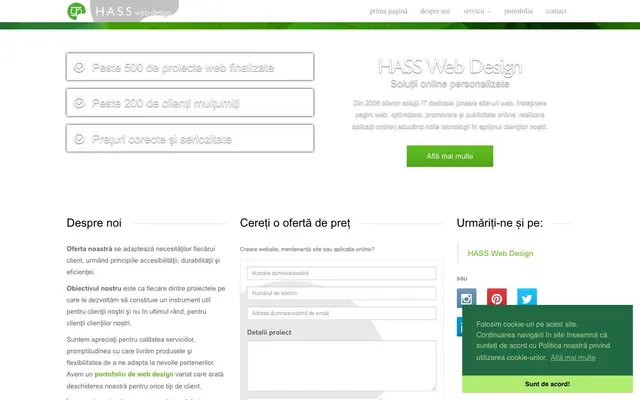 HASS Web Design website