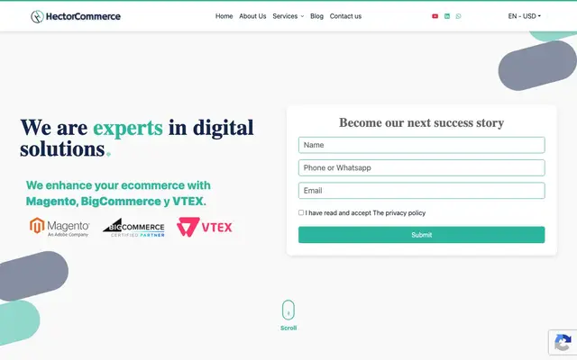 HectorCommerce website