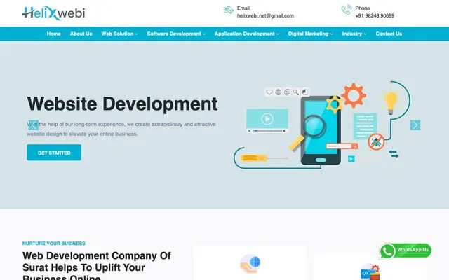 Helixwebi Web Designing Company Surat website