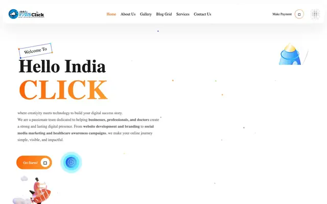 Hello India Click website