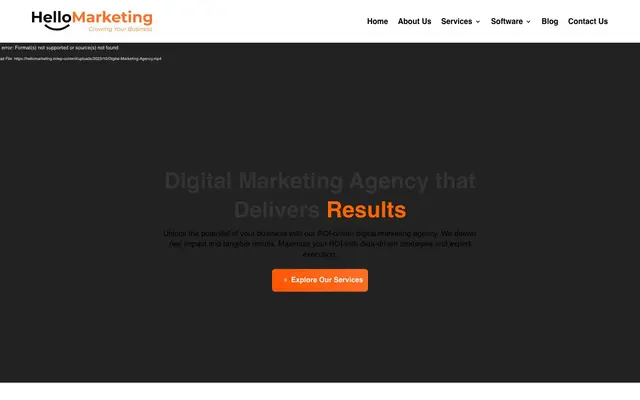 Hello Marketing website