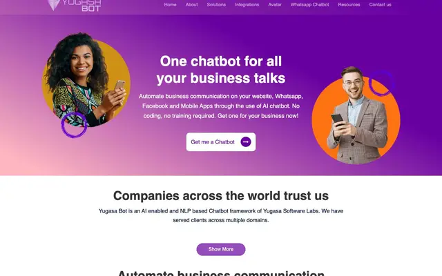 Yugasa Bot website