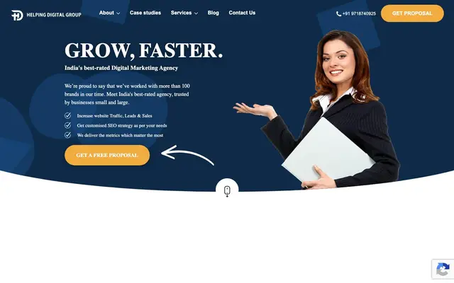 Helping Digital website