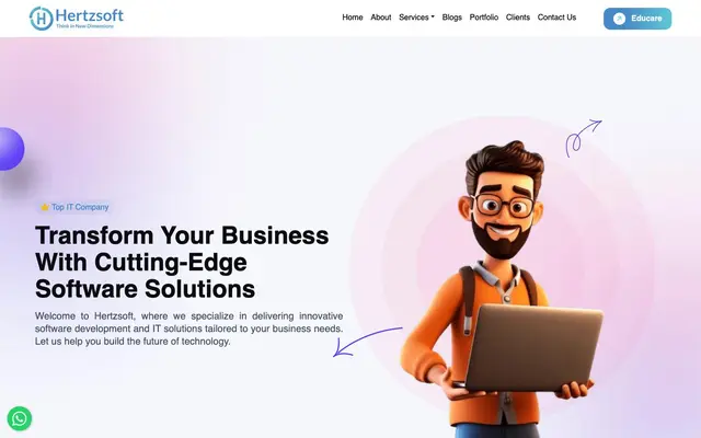 Hertzsoft Technologies website