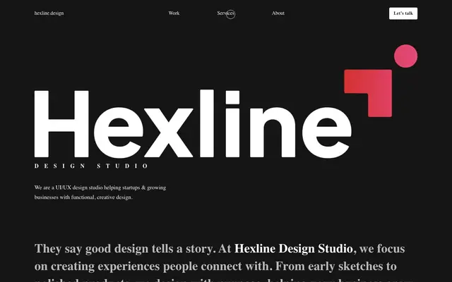 Hexline Design Studio website