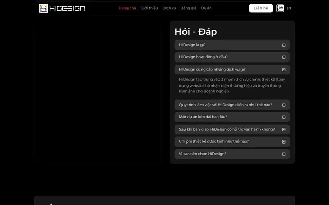 HiDesign website
