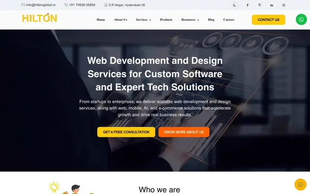 Hilton Software website