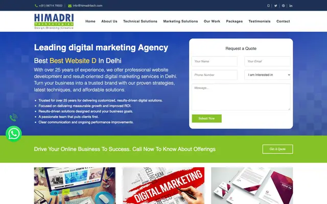 HIMADRI Technologies website