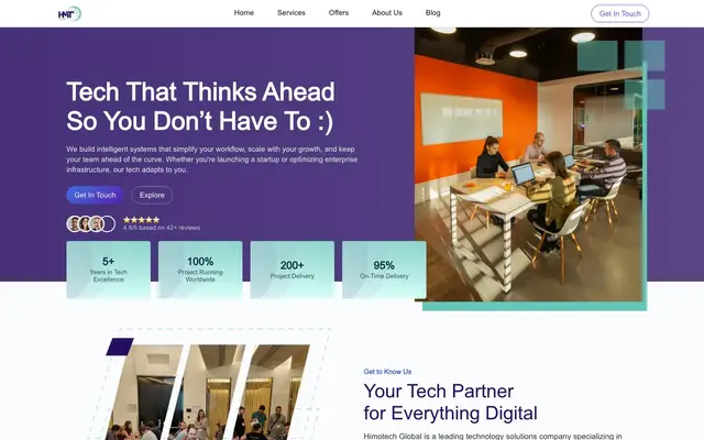 HimoTech Global: A Software Development Company website