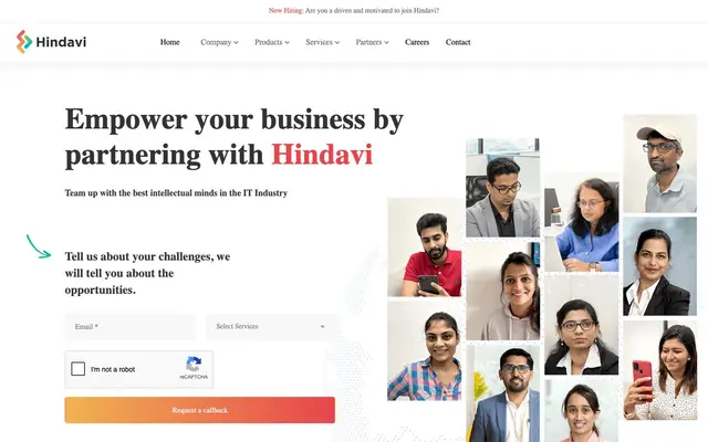 Hindavi Technologies website