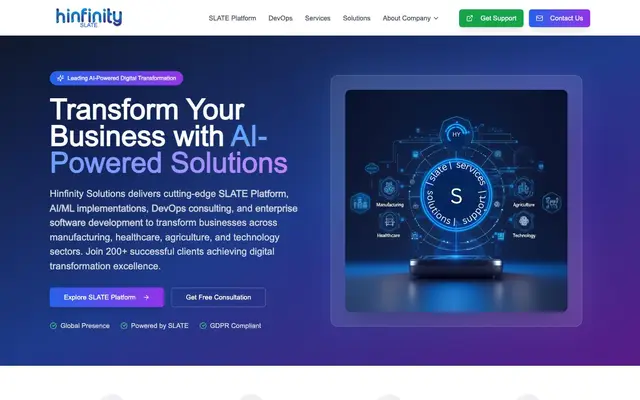Hinfinity Solutions Private Limited website