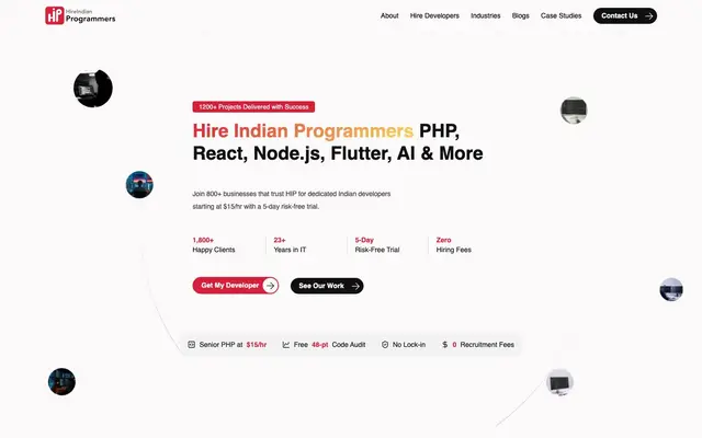 Hire Indian Programmers website