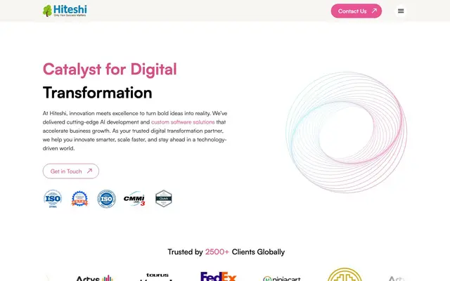 Hiteshi Infotech website