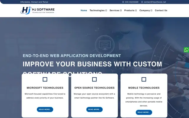 HJ SOFTWARE PVT LTD website