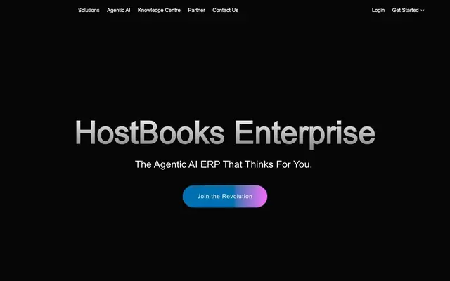 HostBooks Limited website