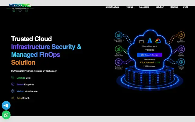 Hostinc - Web Hosting Company website