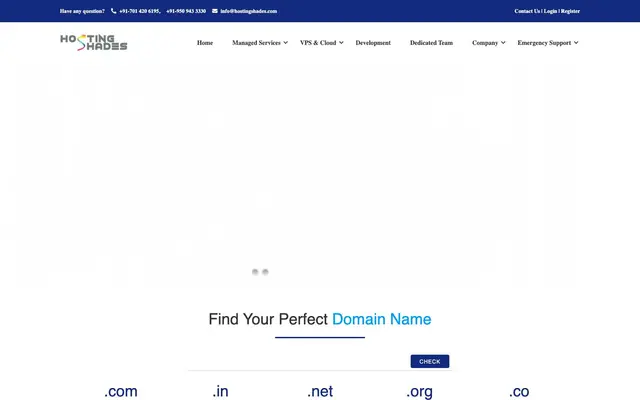 HOSTINGSHADES TECHNOLOGIES PVT LTD website