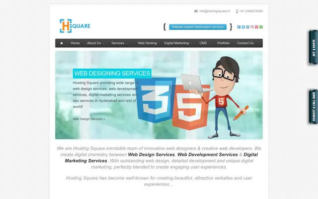 Hosting Square website