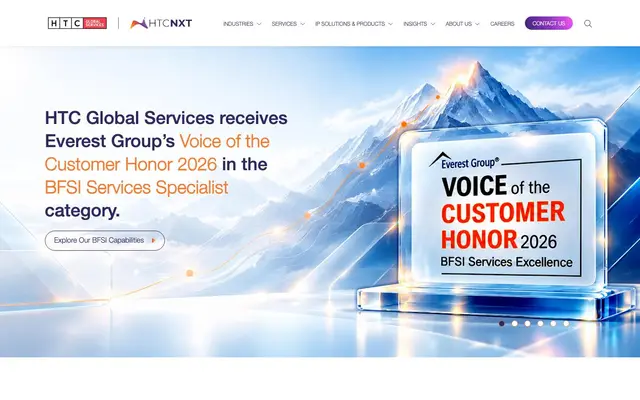 HTC Global Services website