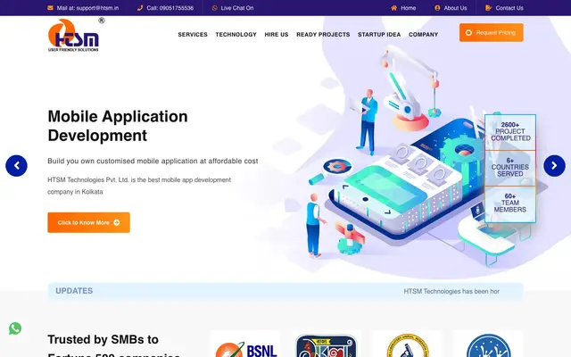 HTSM Technologies Pvt. Ltd website