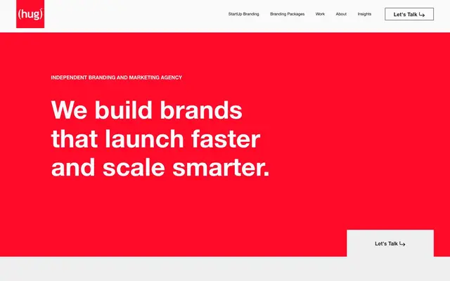 (hug)london Branding website
