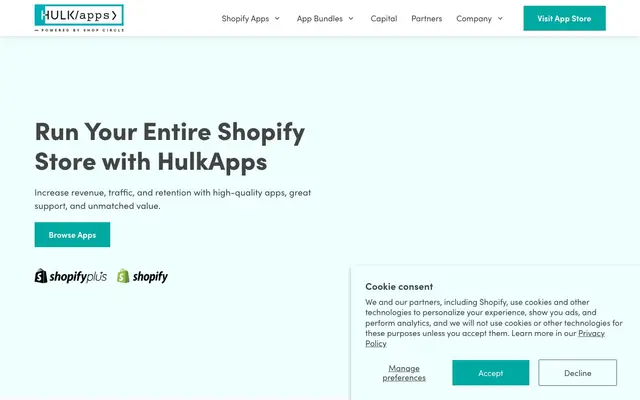 HulkApps website