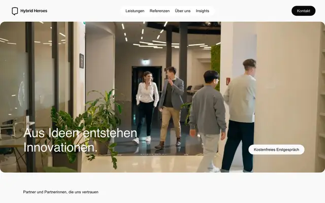 Hybrid Heroes GmbH website
