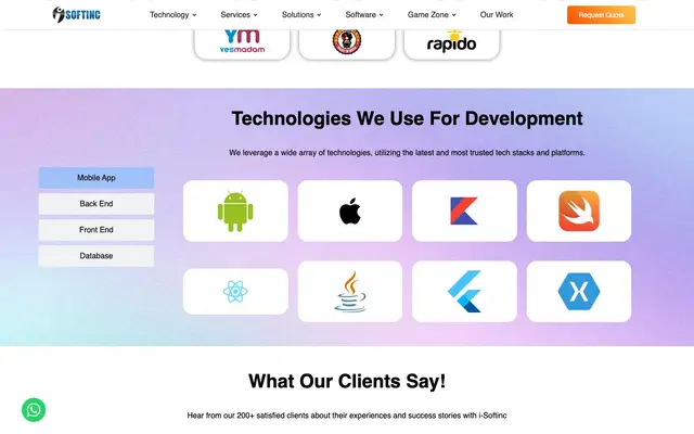 i-Softinc website