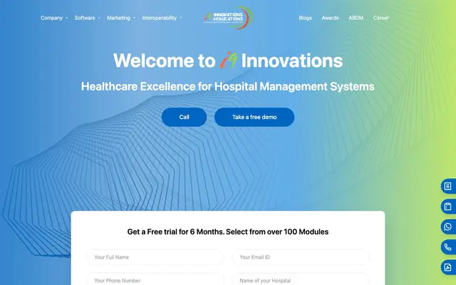 i9 Innovations & Educations Pvt Ltd (Hospital Software in India) website