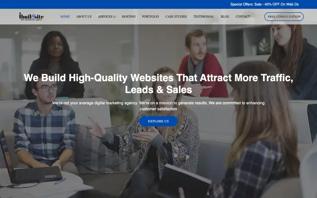 Web Design Company - ibuildsite website