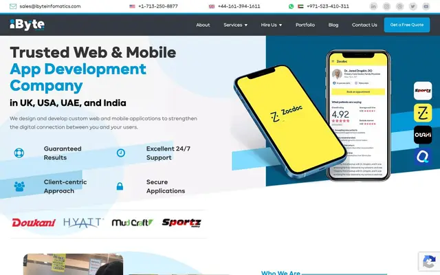 iByte Infomatics website
