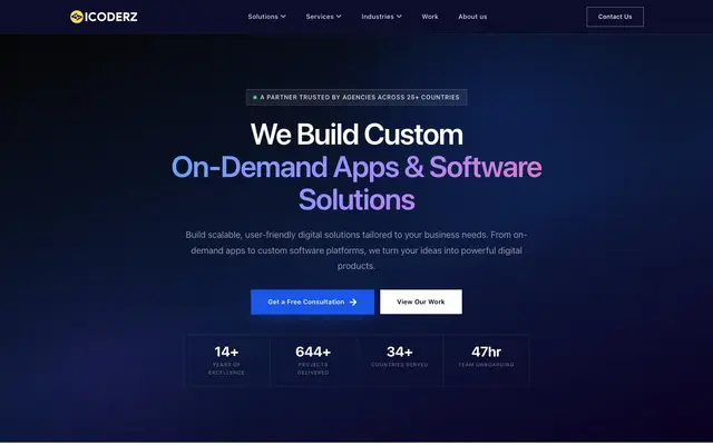 iCoderz website