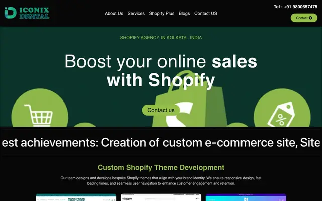 Shopify Development Company in Kolkata website