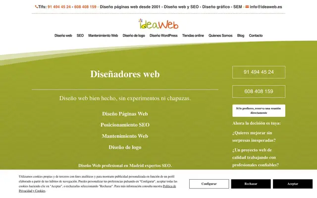 ideaWeb Diseño web website