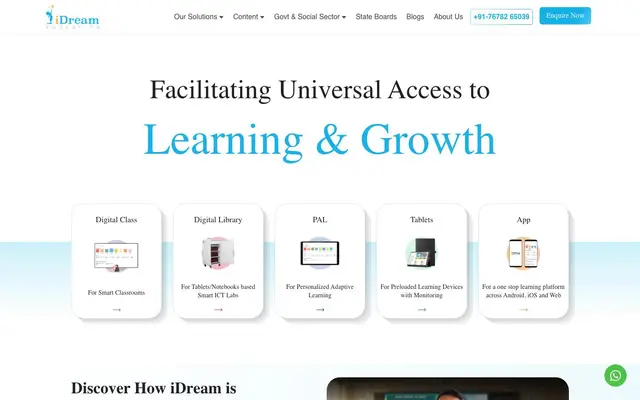 iPrep by iDream Education website